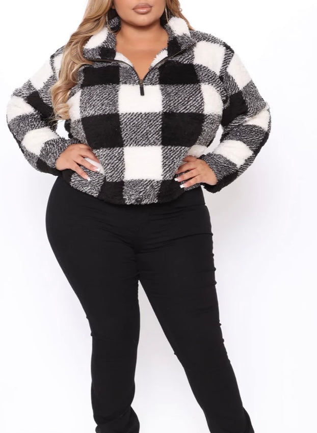 Roxy flannel sweater